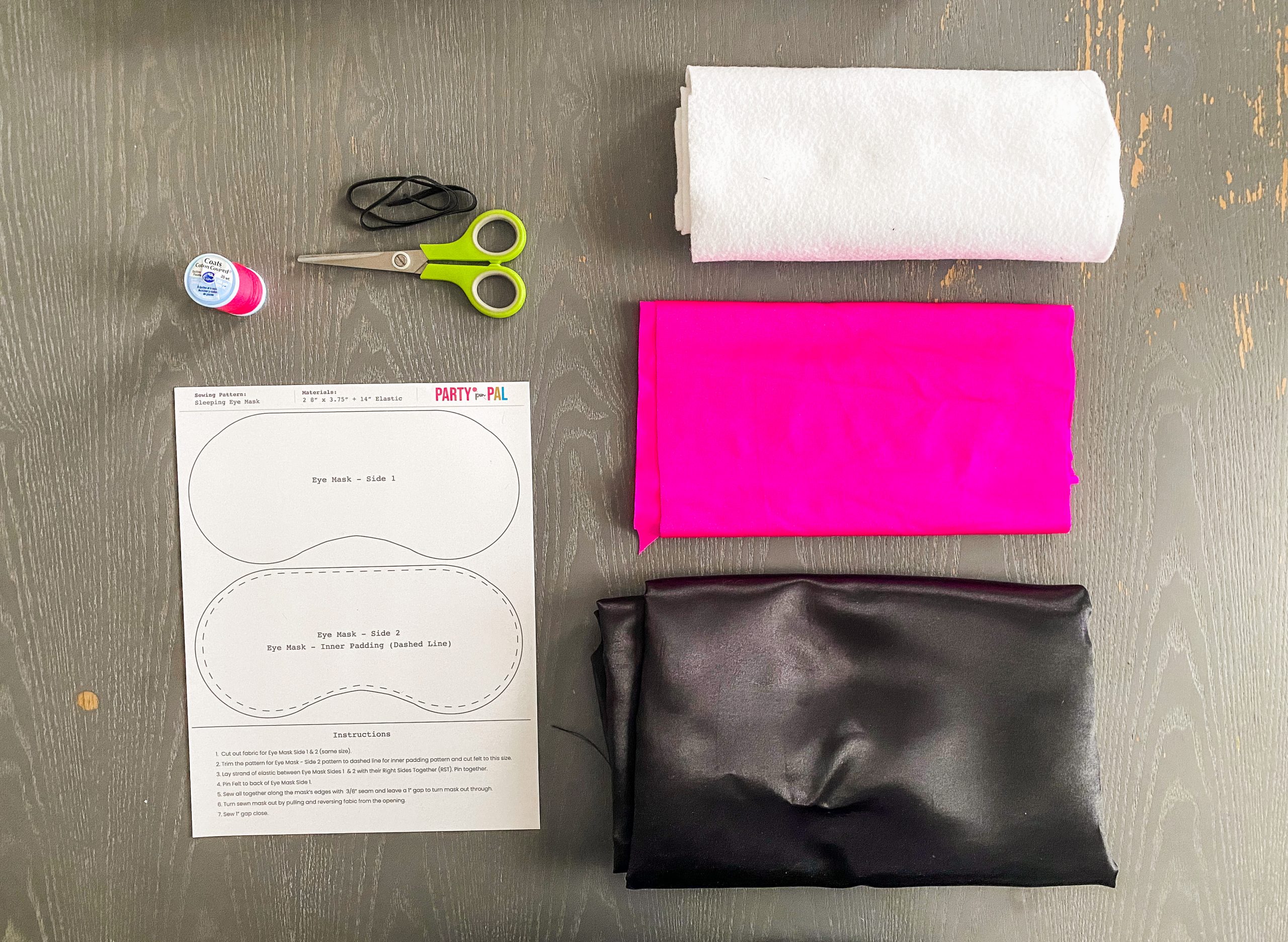 DIY: Sleeping Eye Masks in 15 Minutes